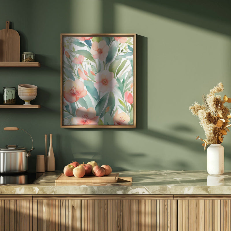 Fresh Spring Botanicals - Stretched Canvas, Poster or Fine Art Print I Heart Wall Art