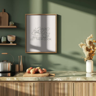 Let Them Cook - Stretched Canvas, Poster or Fine Art Print I Heart Wall Art
