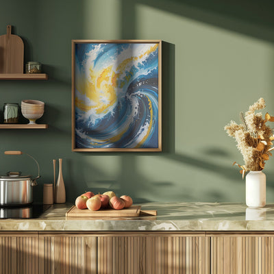 Oceanic Whirlwind - Stretched Canvas, Poster or Fine Art Print I Heart Wall Art