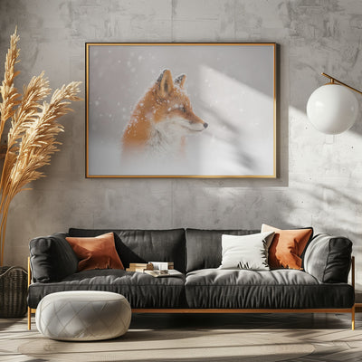 Snow is falling… - Stretched Canvas, Poster or Fine Art Print I Heart Wall Art