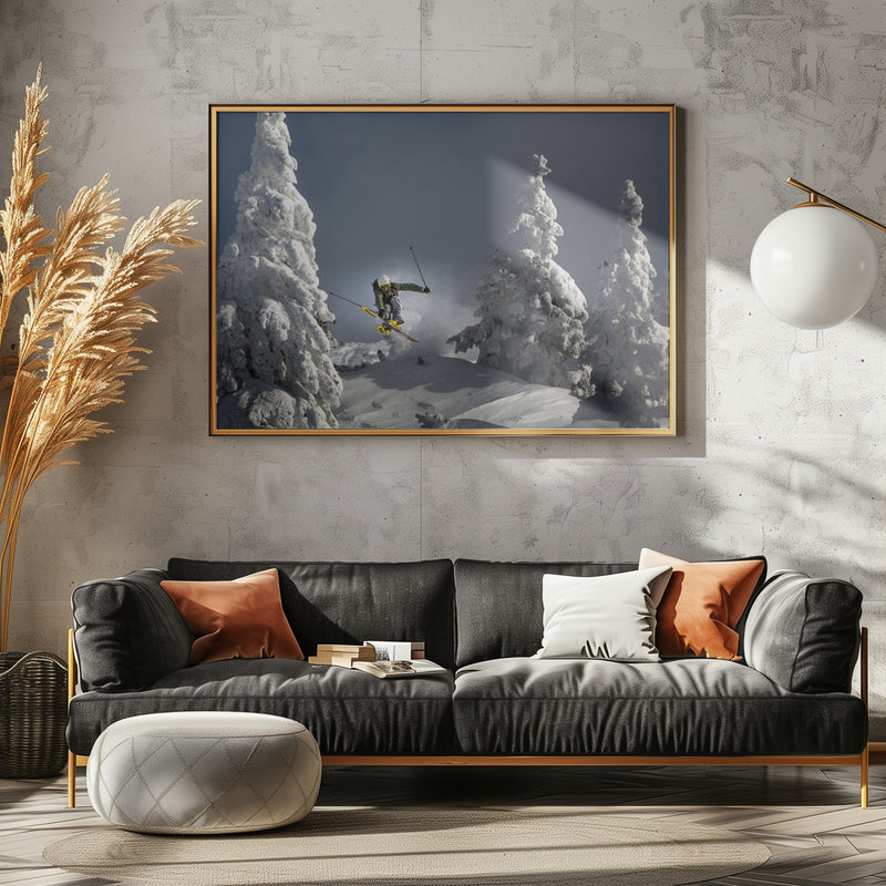 Ski is life - Stretched Canvas, Poster or Fine Art Print I Heart Wall Art