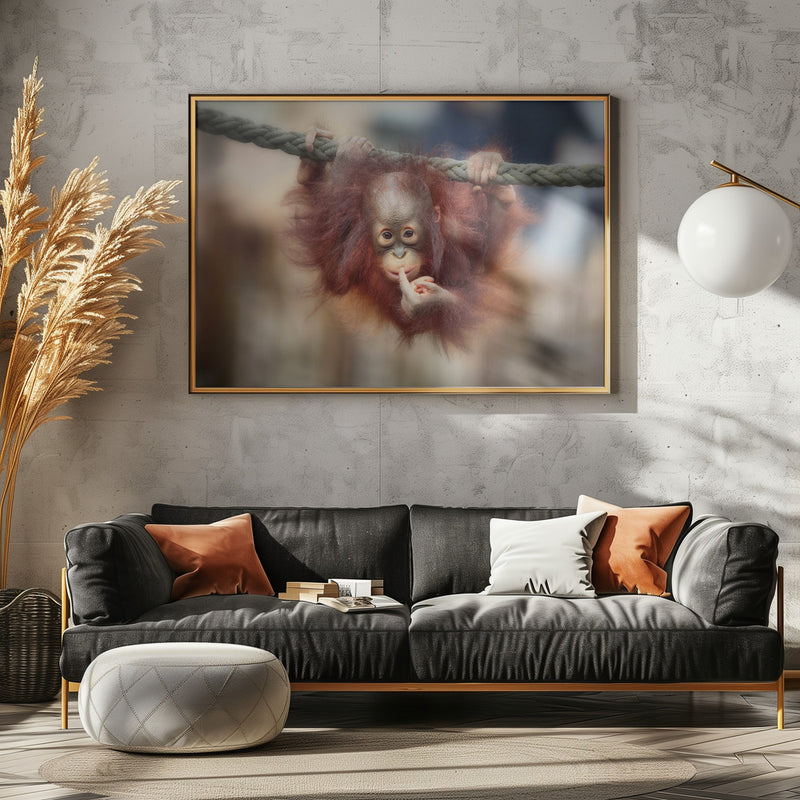 THE BIG QUERY - Stretched Canvas, Poster or Fine Art Print I Heart Wall Art