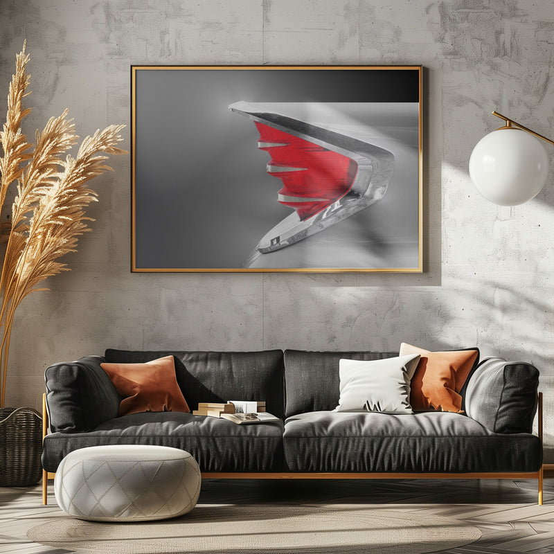 US classic car 1960 Fire flite tail fin abstract - Stretched Canvas, Poster or Fine Art Print I Heart Wall Art