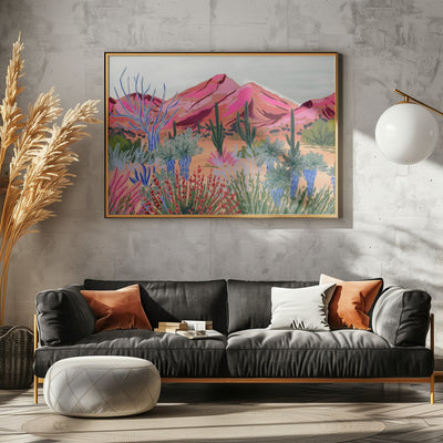 Bright Desert - Stretched Canvas, Poster or Fine Art Print I Heart Wall Art