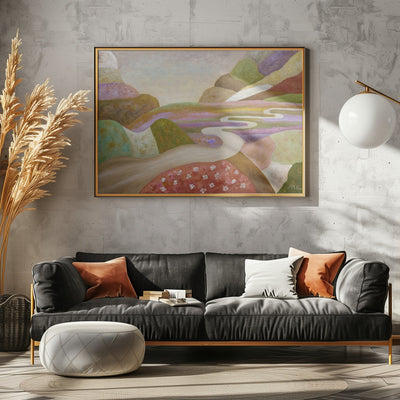 Through the Lull Fields - Stretched Canvas, Poster or Fine Art Print I Heart Wall Art