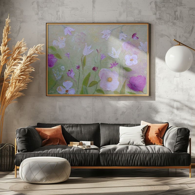 Summer Garden - Stretched Canvas, Poster or Fine Art Print I Heart Wall Art