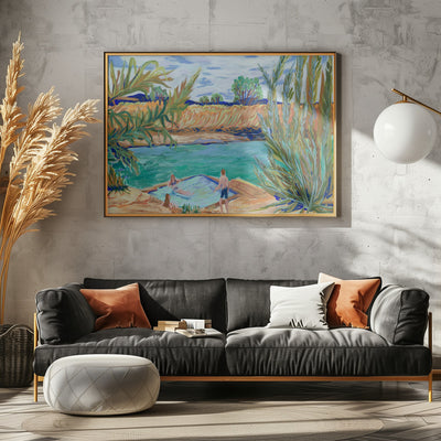 Waterside - Stretched Canvas, Poster or Fine Art Print I Heart Wall Art