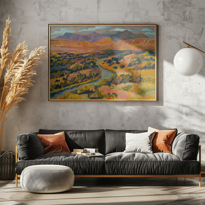 River Print - Stretched Canvas, Poster or Fine Art Print I Heart Wall Art