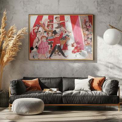 Circus in the city - Stretched Canvas, Poster or Fine Art Print I Heart Wall Art