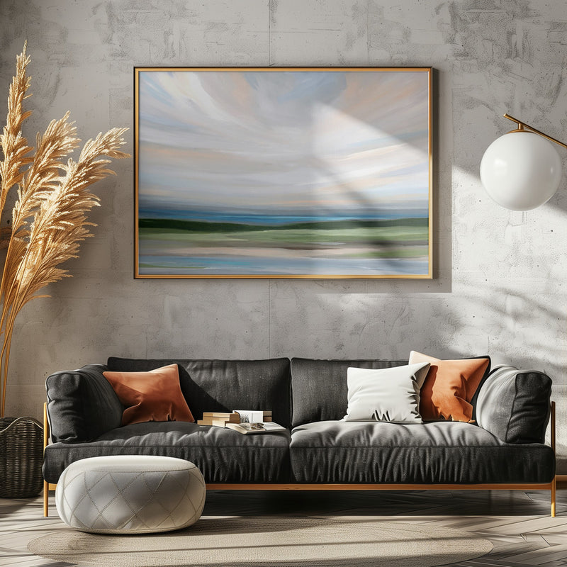 At Sunrise - Stretched Canvas, Poster or Fine Art Print I Heart Wall Art