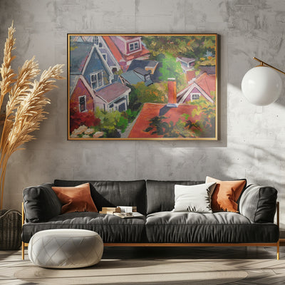 The Pamet Road Hostel - Stretched Canvas, Poster or Fine Art Print I Heart Wall Art