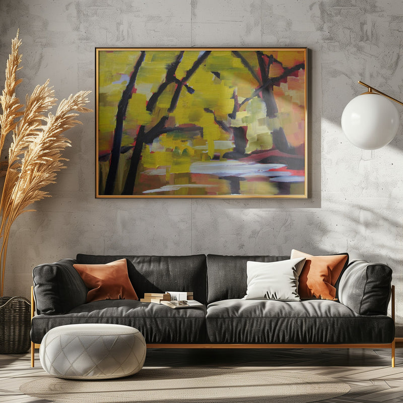 Bulls Island In Autumn - Stretched Canvas, Poster or Fine Art Print I Heart Wall Art