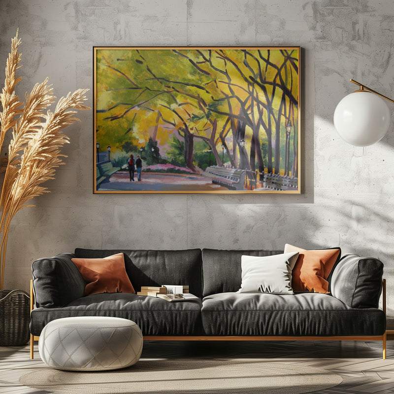 Central Park Autumn - Stretched Canvas, Poster or Fine Art Print I Heart Wall Art