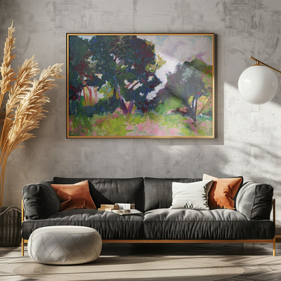 Trees In the Distance - Stretched Canvas, Poster or Fine Art Print I Heart Wall Art