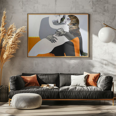 Afterkiss - Stretched Canvas, Poster or Fine Art Print I Heart Wall Art