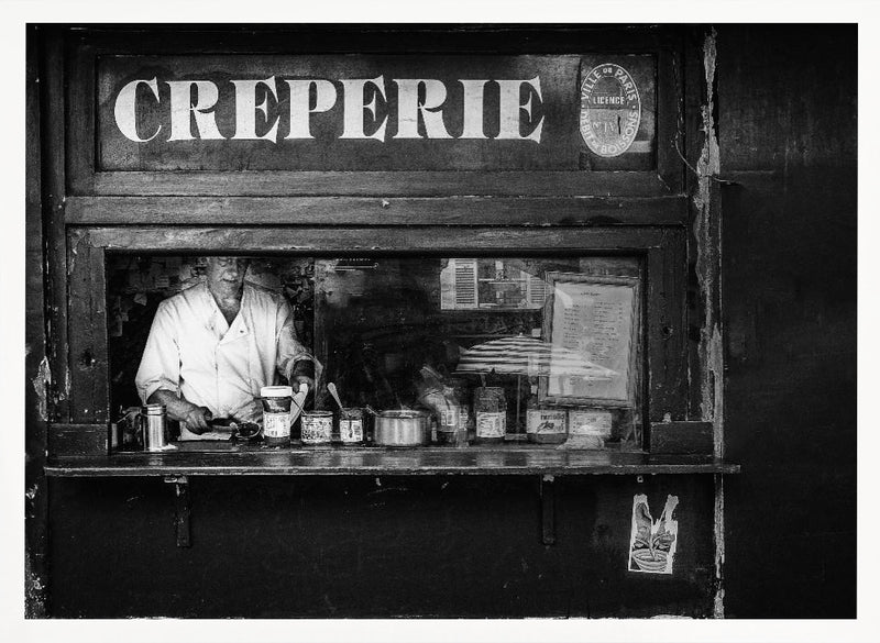 Creperie Montmartre - Stretched Canvas, Poster or Fine Art Print I Heart Wall Art