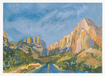 Mountain Road - Stretched Canvas, Poster or Fine Art Print I Heart Wall Art