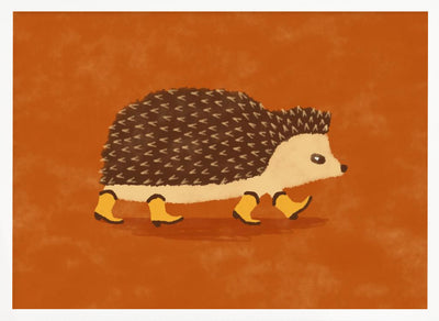 Sonny the Hedgehog Running In Cowboy Boots - Stretched Canvas, Poster or Fine Art Print I Heart Wall Art