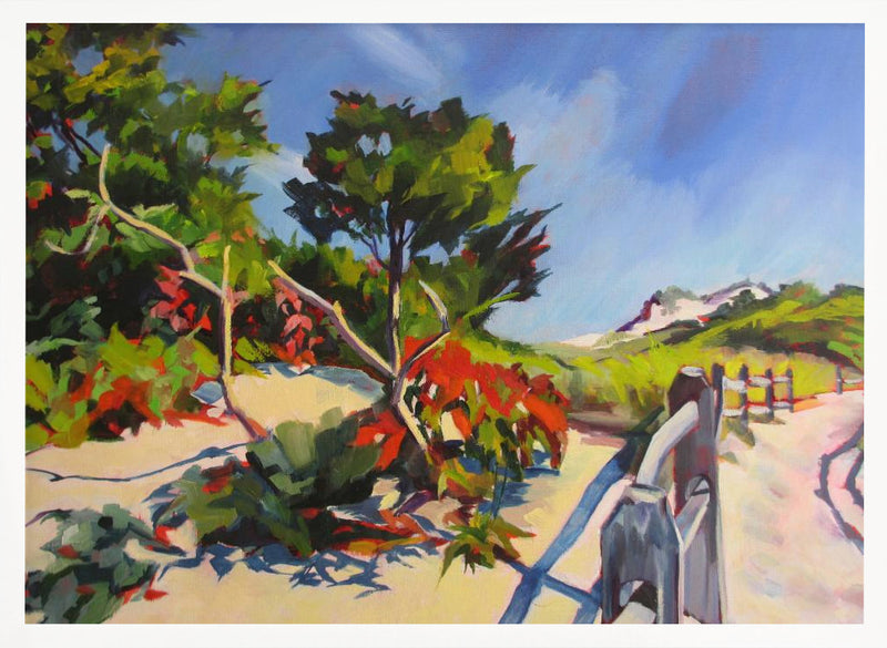 Island Beach Walk - Stretched Canvas, Poster or Fine Art Print I Heart Wall Art