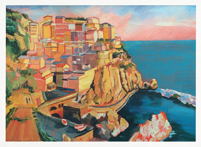 Manarola Italy - Stretched Canvas, Poster or Fine Art Print I Heart Wall Art