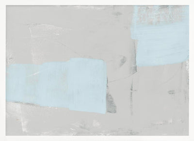 Pale Blue Grey Texture - Stretched Canvas, Poster or Fine Art Print I Heart Wall Art