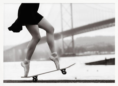 Skater Girl - Stretched Canvas, Poster or Fine Art Print I Heart Wall Art