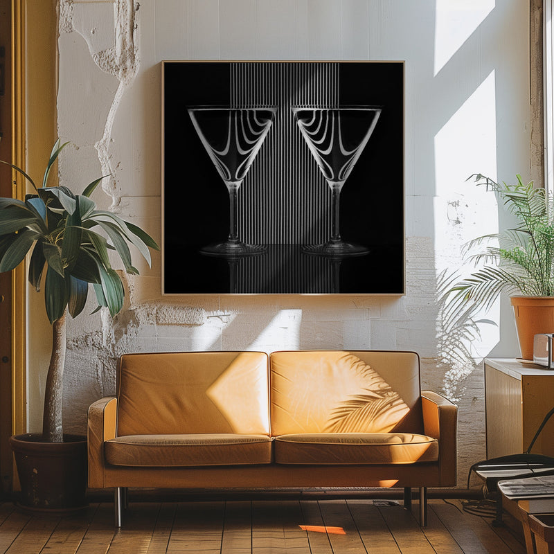 Symmetry - Square Stretched Canvas, Poster or Fine Art Print I Heart Wall Art