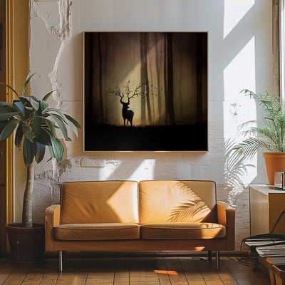 legendes d'automne - Square Stretched Canvas, Poster or Fine Art Print I Heart Wall Art