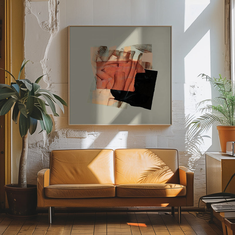 Ecken10 Kopie - Square Stretched Canvas, Poster or Fine Art Print I Heart Wall Art