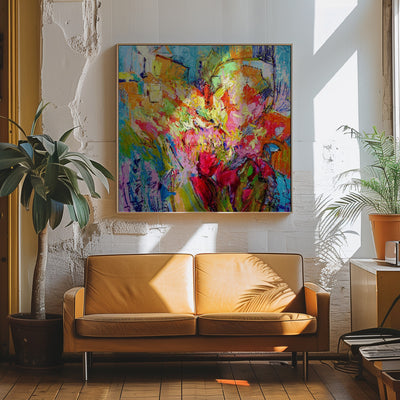 Rebirth - Square Stretched Canvas, Poster or Fine Art Print I Heart Wall Art