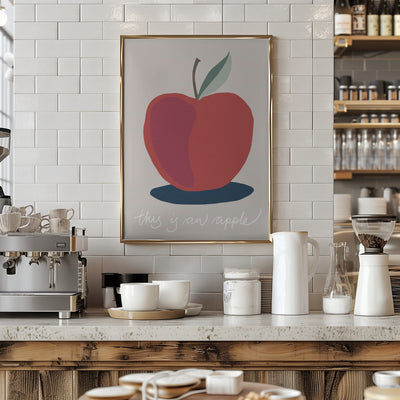 This is an Apple - Stretched Canvas, Poster or Fine Art Print I Heart Wall Art