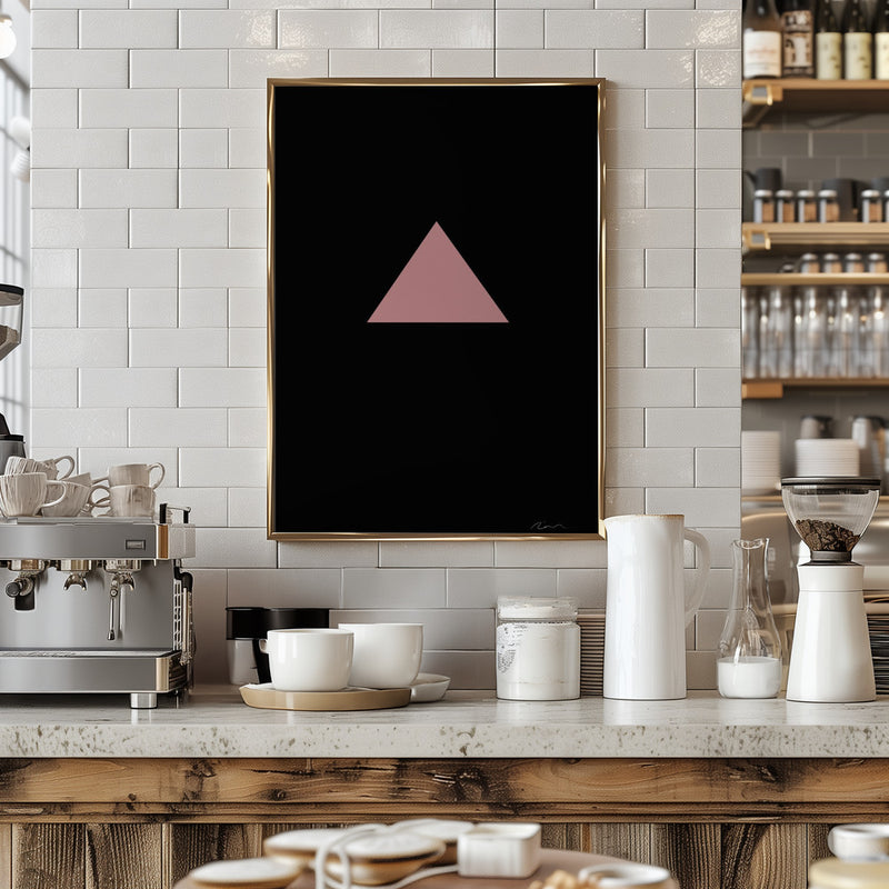 Pink Triangle - Stretched Canvas, Poster or Fine Art Print I Heart Wall Art