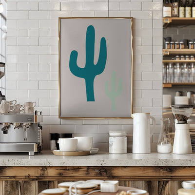 Cactus Beige - Stretched Canvas, Poster or Fine Art Print I Heart Wall Art