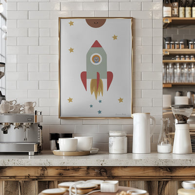 Solar Rocket - Stretched Canvas, Poster or Fine Art Print I Heart Wall Art