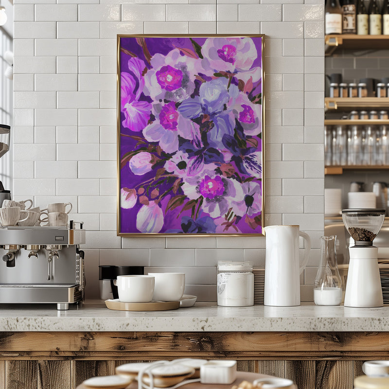 Purple Orchid - Stretched Canvas, Poster or Fine Art Print I Heart Wall Art