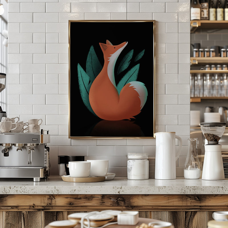 Foxy Trot - Stretched Canvas, Poster or Fine Art Print I Heart Wall Art