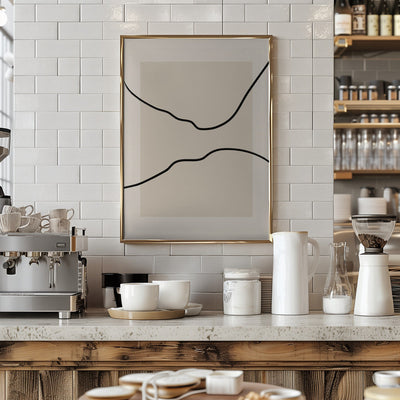 Soft Abstract Lines Art - Stretched Canvas, Poster or Fine Art Print I Heart Wall Art