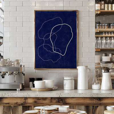 Minimalist Design with Organic Shapes - Stretched Canvas, Poster or Fine Art Print I Heart Wall Art