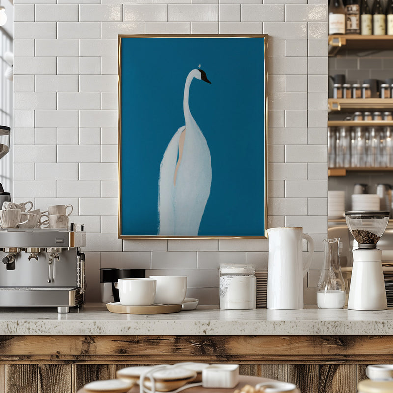 Swan Maybe - Stretched Canvas, Poster or Fine Art Print I Heart Wall Art