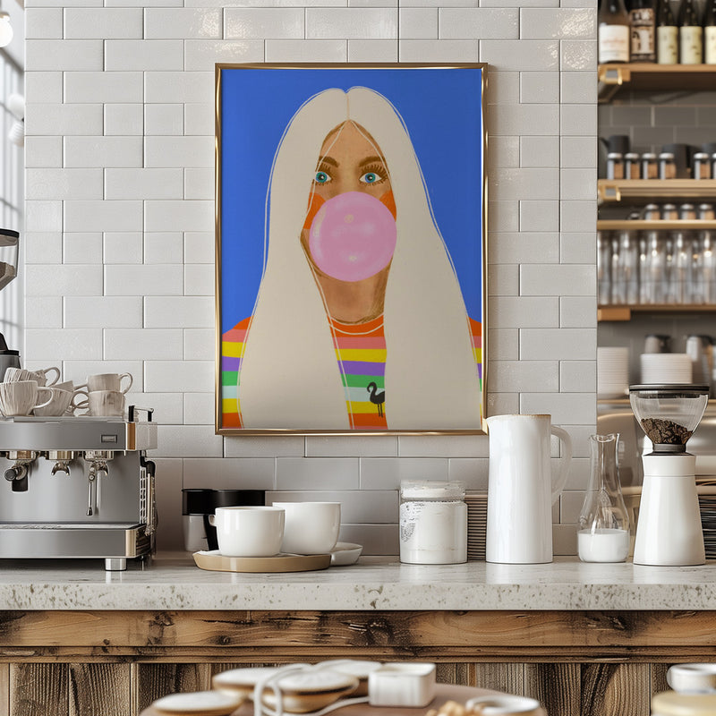 Candy girl - Stretched Canvas, Poster or Fine Art Print I Heart Wall Art