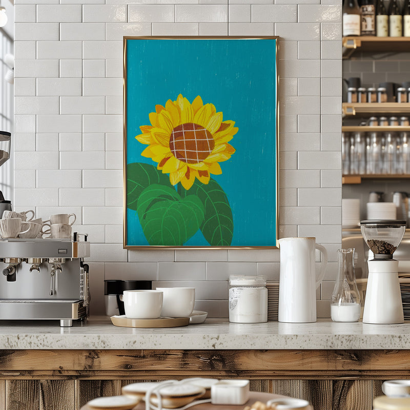 Sunflower - Stretched Canvas, Poster or Fine Art Print I Heart Wall Art