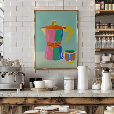 Cup of coffee - Stretched Canvas, Poster or Fine Art Print I Heart Wall Art