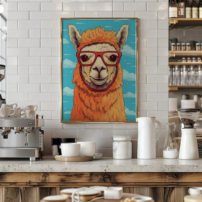 Lama 1 - Stretched Canvas, Poster or Fine Art Print I Heart Wall Art