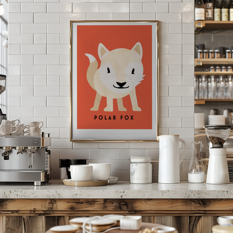 Polar Fox - Stretched Canvas, Poster or Fine Art Print I Heart Wall Art