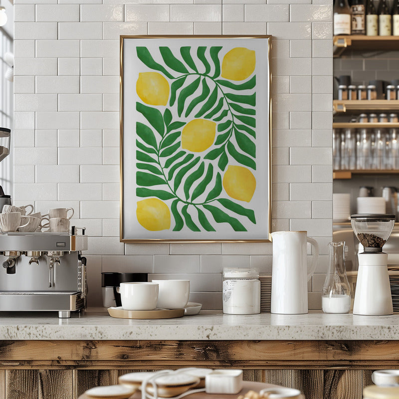 Lemon Grove Vibes - Stretched Canvas, Poster or Fine Art Print I Heart Wall Art