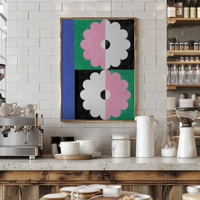 Symmetry Blossoms - Stretched Canvas, Poster or Fine Art Print I Heart Wall Art