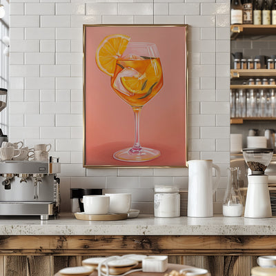 Aperol Spritz - Jolly and Dash - Stretched Canvas, Poster or Fine Art Print I Heart Wall Art