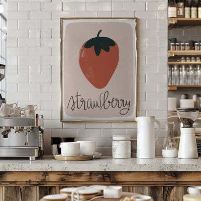 Strawberry - Stretched Canvas, Poster or Fine Art Print I Heart Wall Art