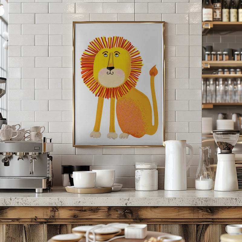 Lion - Stretched Canvas, Poster or Fine Art Print I Heart Wall Art