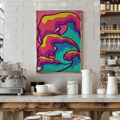 The Tidal Waves - Stretched Canvas, Poster or Fine Art Print I Heart Wall Art